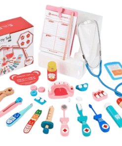 Jucarie de Rol din lemn Set Doctor Dentist 3 ani.png