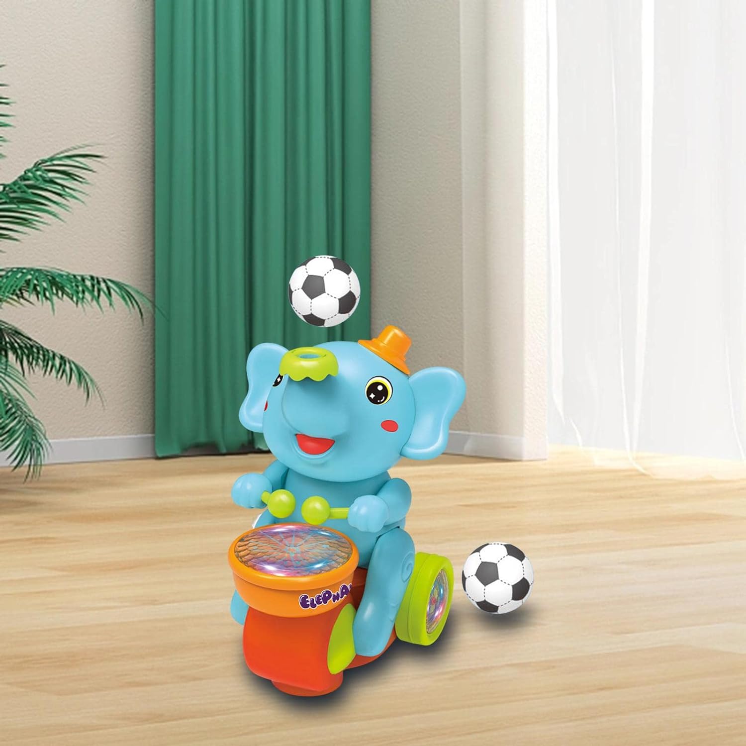 Jucarie distractiva bebe Elefant cu sunete si lumini 02.jpg