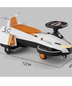 Masinuta electrica cu muzica si lumini 1an Roz 01.png