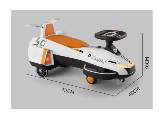 Masinuta electrica cu muzica si lumini 1an Roz 01.png