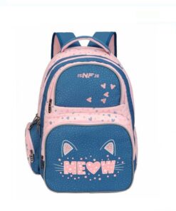 Rucsac scolar fete cu 2 compartimente Pisicuta 06.jpg