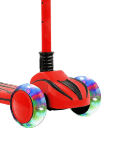 Trotineta pliabila cu 3 roti lumini 3 ani Rosu 03.png