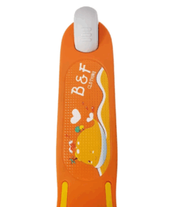 Trotineta pliabila cu 3 roti lumini si muzica 3 ani Portocaliu 03.png