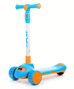 Trotineta pliabila cu 3 roti si lumini 3 ani albastru 02.png