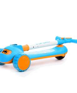 Trotineta pliabila cu 3 roti si lumini 3 ani albastru 03.png