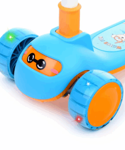 Trotineta pliabila cu 3 roti si lumini 3 ani albastru 06.png