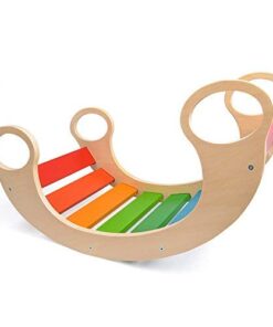 Balansoar din lemn de tip Montessori Curcubeu 02.jpg