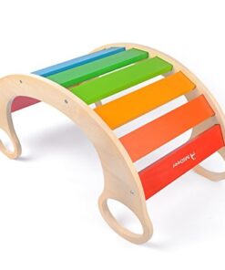 Balansoar din lemn de tip Montessori Curcubeu 04.jpg