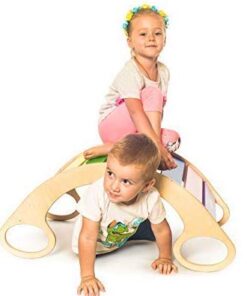 Balansoar din lemn de tip Montessori Curcubeu 05.jpg