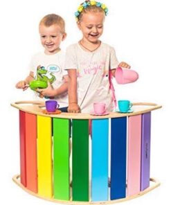 Balansoar din lemn de tip Montessori Curcubeu 06.jpg