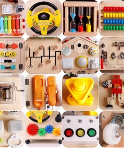 Casuta senzoriala cu activitati Montessori Busy Board 3 ani 06.jpg