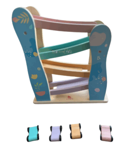 Circuit din lemn cu 4 piste si 4 masinute Pastel 05.png