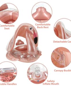 Colac cu parasolar detasabil tip barcuta 6 36 luni Flamingo 05.jpg