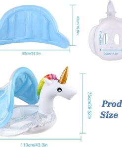 Colac cu parasolar detasabil tip barcuta 6 36 luni Unicorn 02.jpg