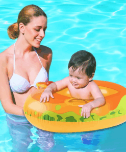 Colac multifunctional cu parasolar si volan tip barcuta Dino 02.png