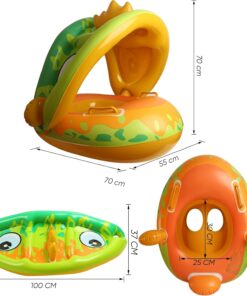 Colac multifunctional cu parasolar tip barcuta Dino 02.jpg