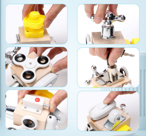 Joc de tip Montessori cu 6 activitati Busy Bord 3 ani 01.png