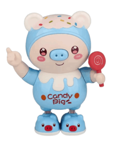 Jucarie distractiva bebe cu sunete si lumini Porcusor Albastru 003.png