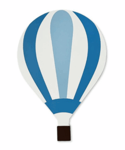 Lampa de veghe din lemn pentru perete cu led Balon albastru 01.png
