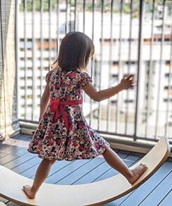 Placa de echilibru pentru copii din lemn Curcubeu 02.jpg