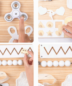 Placa senzoriala cu activitati Montessori Busy Board 25.png