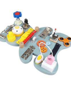 Placa senzoriala cu activitati Montessori Busy Board Ursulet 3 ani 01.jpg