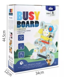 Placa senzoriala cu activitati Montessori Busy Board Ursulet 3 ani 05.jpg