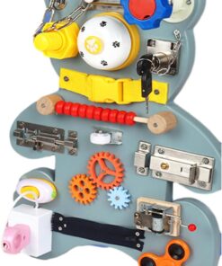 Placa senzoriala cu activitati Montessori Busy Board Ursulet 3 ani 06.jpg