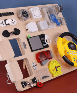 Placa senzoriala cu activitati Montessori Placa de activitati 3 ani 01.png