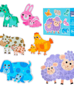 Set 6 Puzzle din carton cu 6 Animale 3 ani 01.png