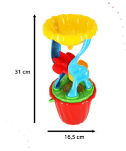 Set 7 jucarii pentru plaja si nisip 31 cm Moara 04.jpg