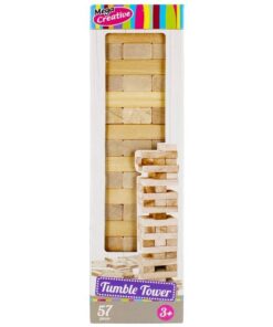 joc constructie turn lemn 57 piese megacreative tumble tower 435864.jpg