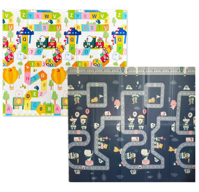 Covor pliabil de joaca termoizolant cu doua fete 200 x 180 cm Alfabet 01.png