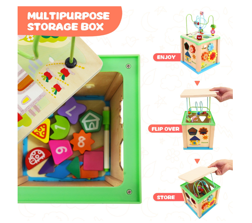 Cub Educativ Montessori din lemn cu 5 in 1 activitati 3 ani 04.png