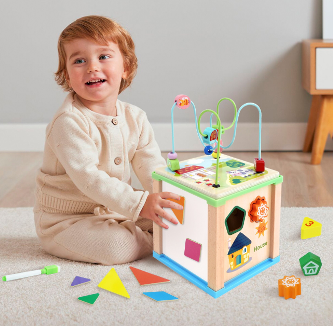 Cub Educativ Montessori din lemn cu 5 in 1 activitati 3 ani 07.png