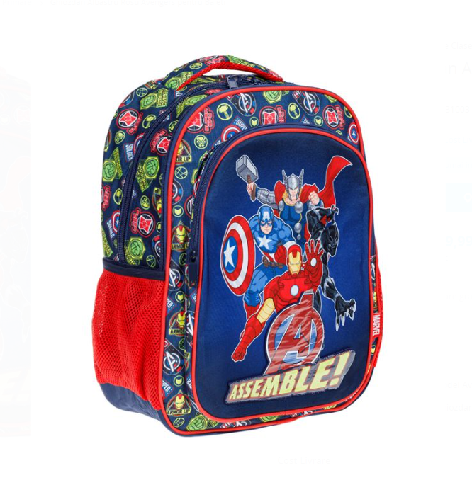 Ghiozdan baieti cu 2 compartimente Avengers 02.png