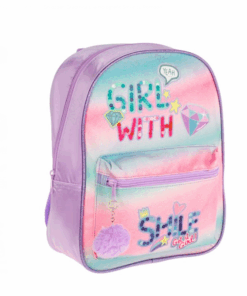 Ghiozdan cu 2 compartimente Multicolor Holografic 02.png