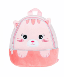 Ghiozdan de gradinita cu 1 compartiment roz Pisicuta 01.png