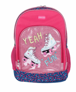 Ghiozdan fete cu 1 compartiment Roz Fanatee 01.png