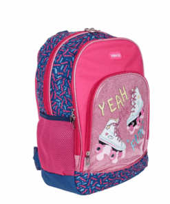 Ghiozdan fete cu 1 compartiment Roz Fanatee 02.png