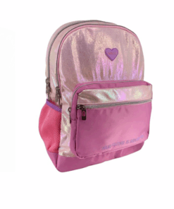 Ghiozdan scolar fete cu 2 compartimente Roz 03.png