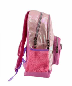 Ghiozdan scolar fete cu 2 compartimente Roz 04.png