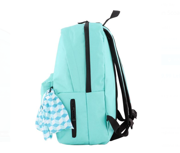 Ghiozdan scolar fete cu 2 compartimente Turcoaz 03.png