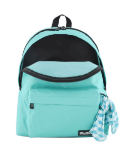 Ghiozdan scolar fete cu 2 compartimente Turcoaz 04.png