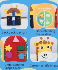 Joc de tip Montessori Carte senzoriala din fetru Busy Bord 3 ani 04.png