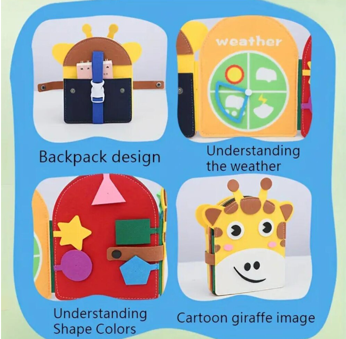 Joc de tip Montessori Carte senzoriala din fetru Busy Bord 3 ani 04.png