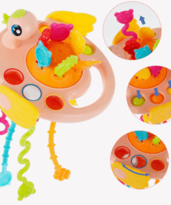 Jucarie de dentitie si senzoriala Ratusca roz 6 luni 02.png