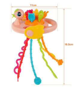 Jucarie de dentitie si senzoriala Ratusca roz 6 luni 03.png