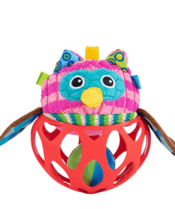 Jucarie de dentitie si zornaitoare pentru bebelusiBufnita 0 luni 02.png