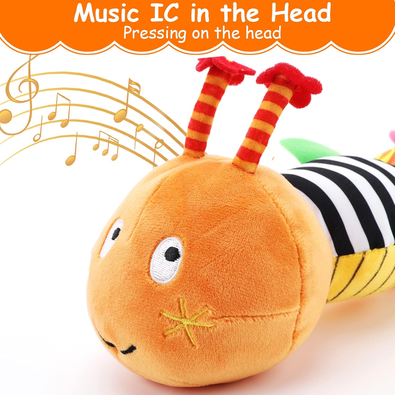 Jucarie moale si senzoriala pentru bebelusi Omida 0 luni 02.jpg